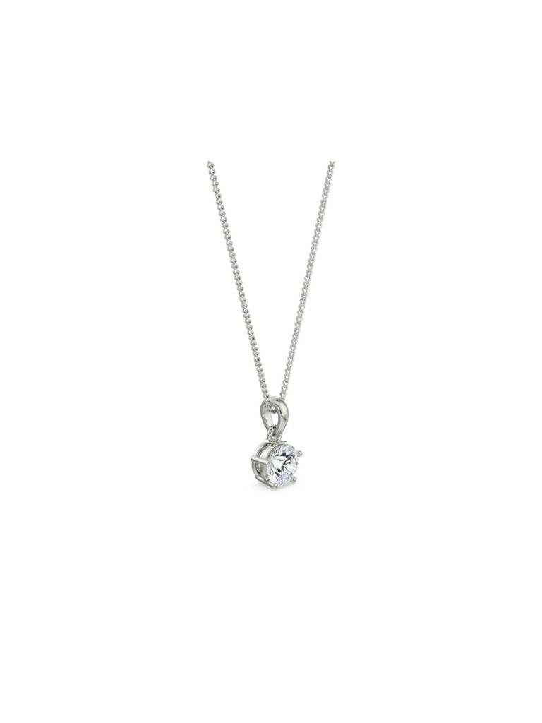 0.5 Ct Bright Round Lab Grown Diamond Pendant : P758