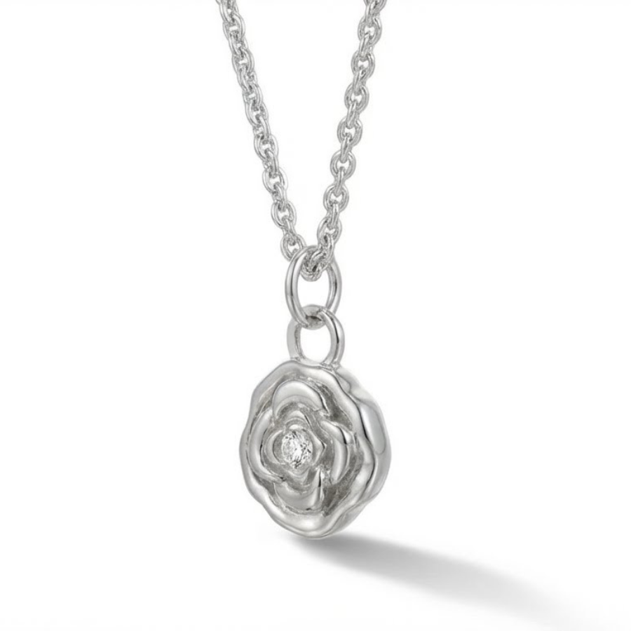 Multiple Flower Necklace For Women | Elegant Floral Pendant Jewellery : 1589209817