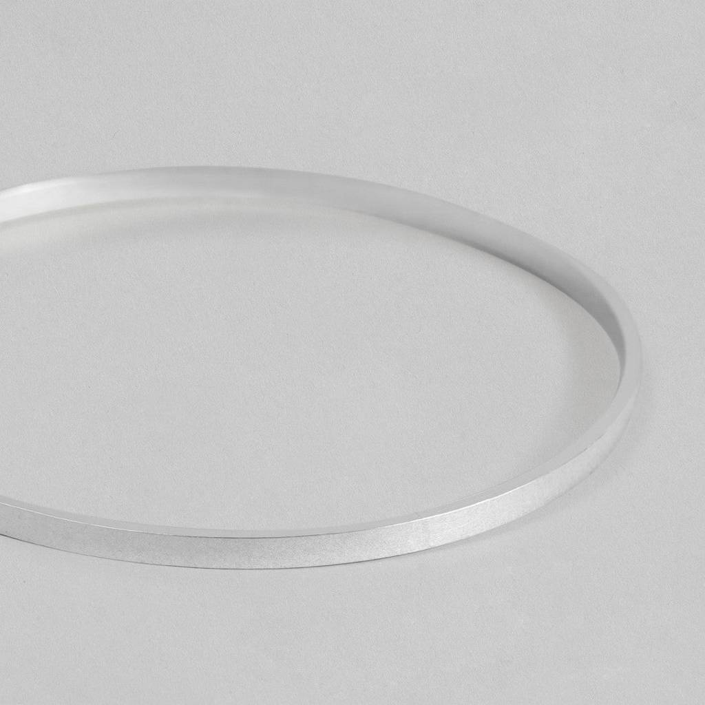 Sleek 925 Sterling Silver Bangles : BA-90003-PAIR-2-6