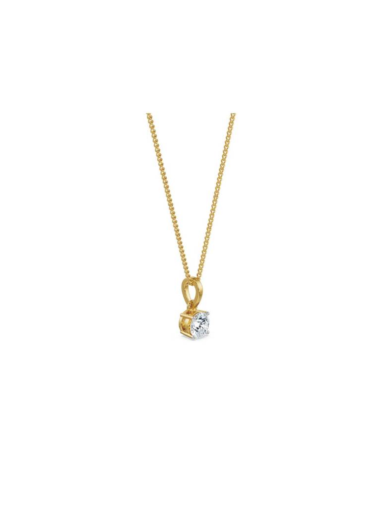 2 Ct Round Lab Grown Diamond Pendant : P754