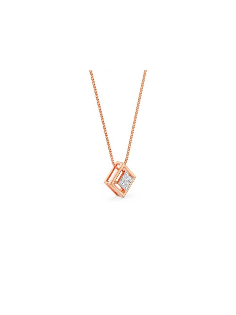 Geometric Allure Diamond Pendant : P710