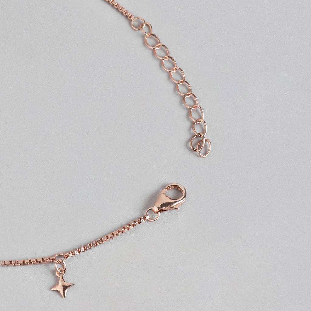 Starry Night 925 Sterling Silver Rose Gold Plated Bracelet : BR-80226-RG