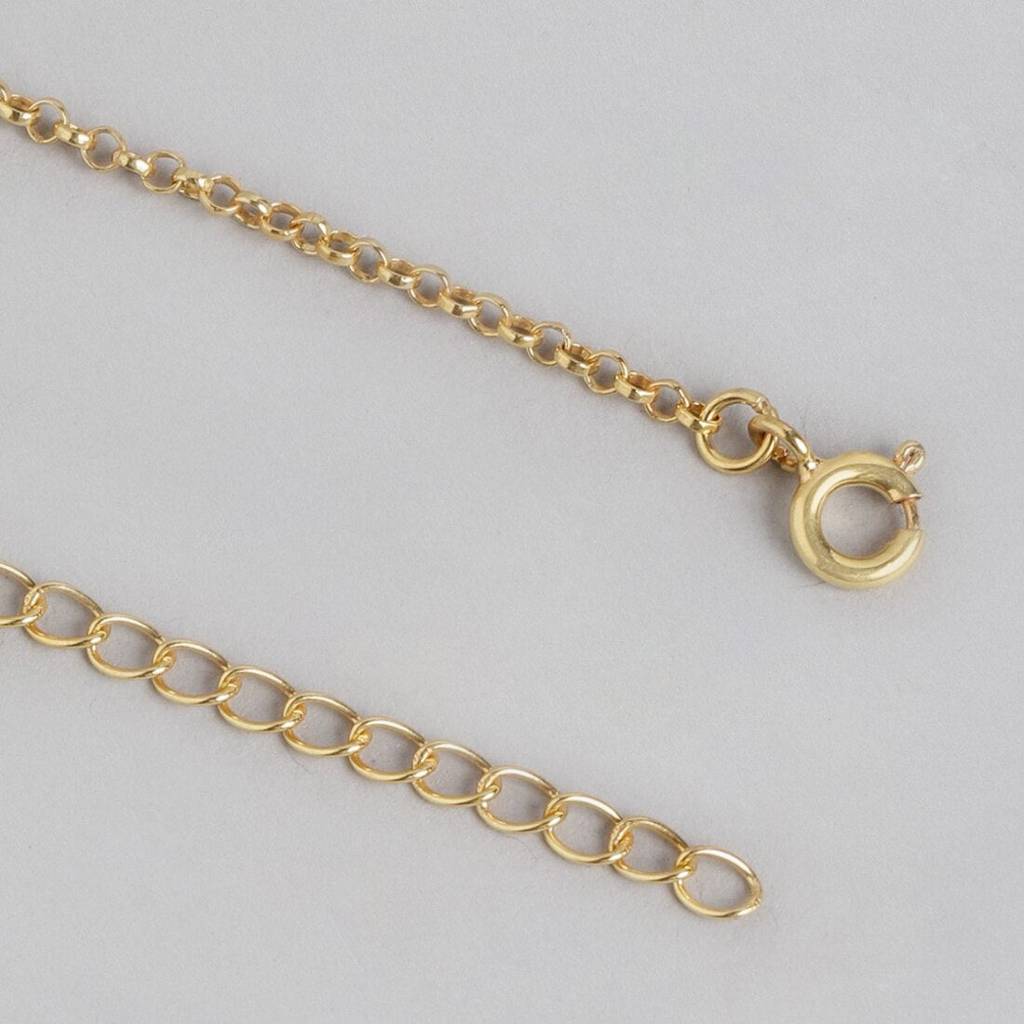 Golden Radiance 925 Sterling Silver Gold-Plated Mangalsutra : MGS-10050-C-G