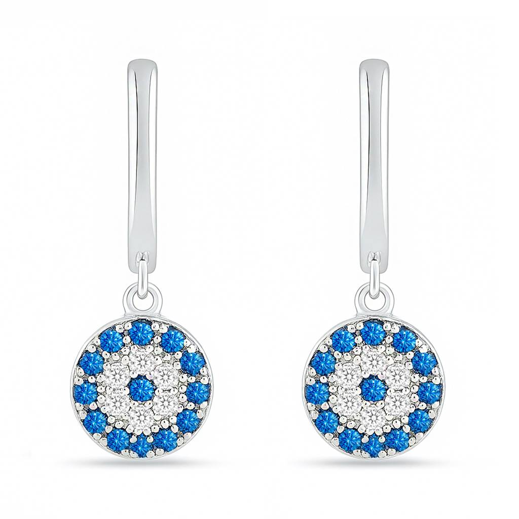 Forever Safe Silver Hoop Rhodium Plated Earrings : EAR-21009-R