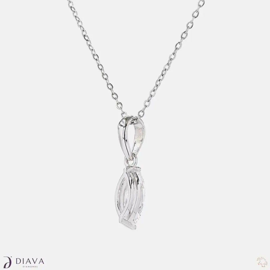 Classic Marquise Solitaire Pendant : ClassicMarquiseSolitairePendant