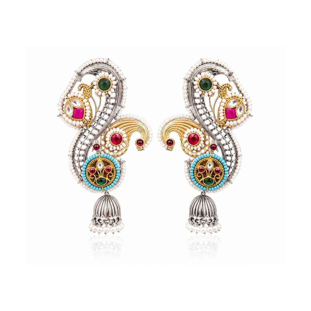 Gauri Pearl Pachi Earrings : PAS007