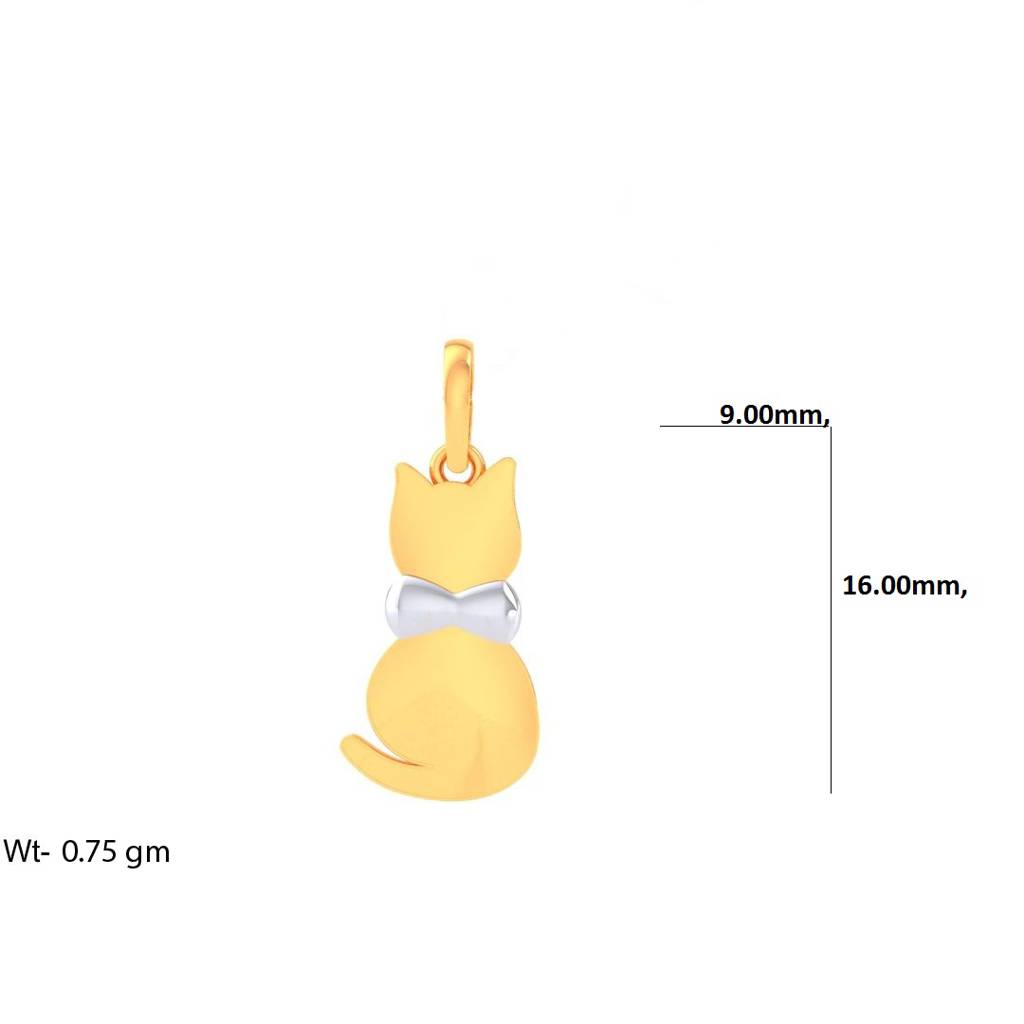 925 Pure Silver Cat Inspired Pendant For Girls And Kids-Pen1009 : PEN1009