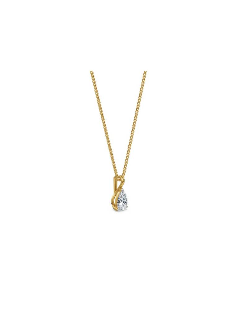 1.5 Ct Pear Lab Grown Diamond Pendant : P750