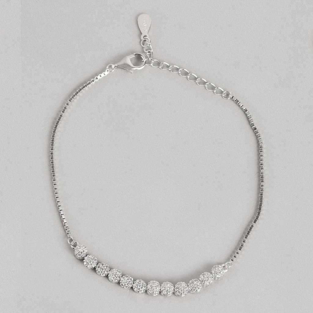 Diva Floral 925 Silver Bracelet : BR-80112