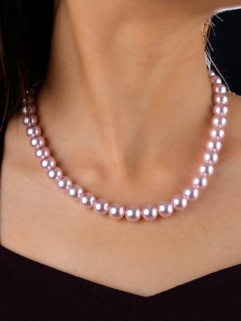 Wild Orchid Pearls Necklace Set : PRMBS09