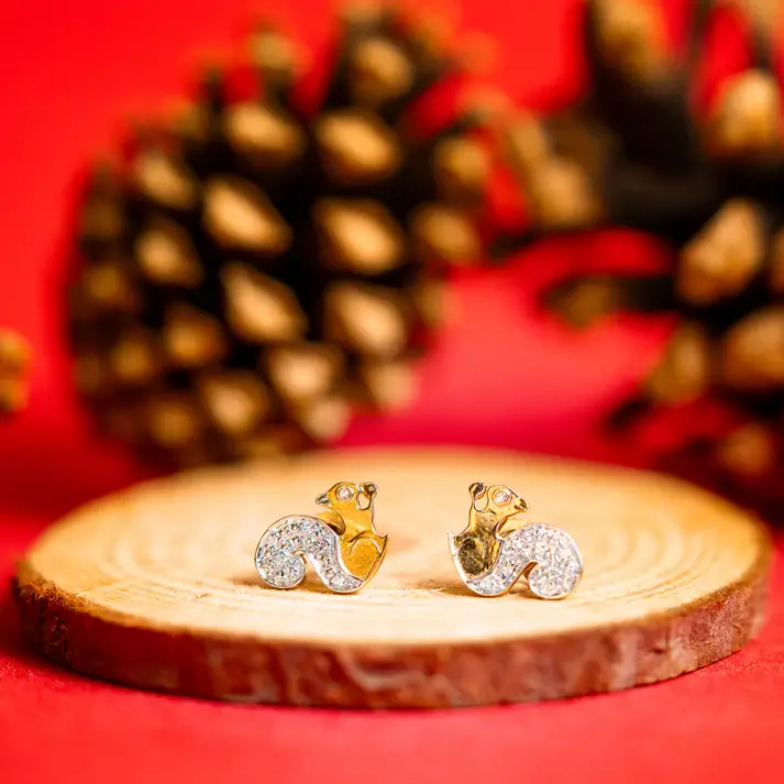 Mini Mivraa- Little Squirrels Earrings : E1654