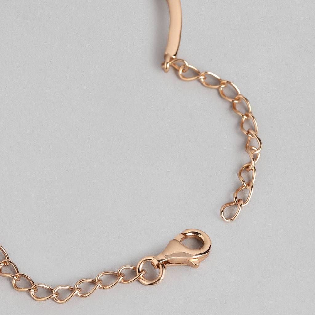 Infinite Radiance Rose Gold 925 Sterling Silver Adjustable Bracelet : BR-80256-RG