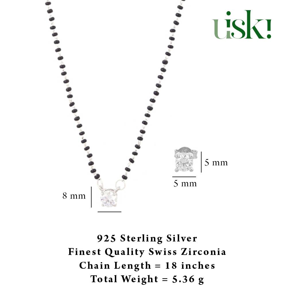 Iski Uski 925 Sterling Silver Kirra Pendant Set