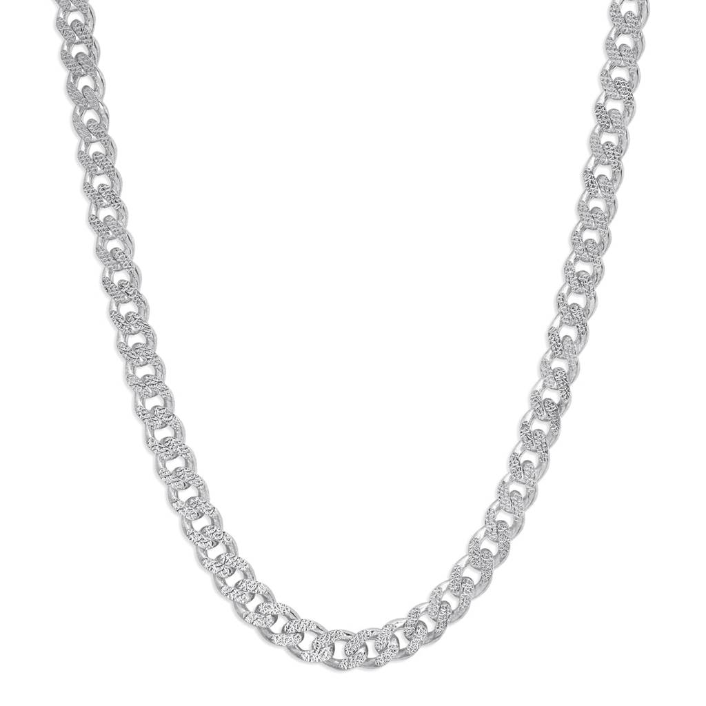 Masculine Links Silver Plated 925 Sterling Silver Men'S Chain : CH-10054-S-20-INCH
