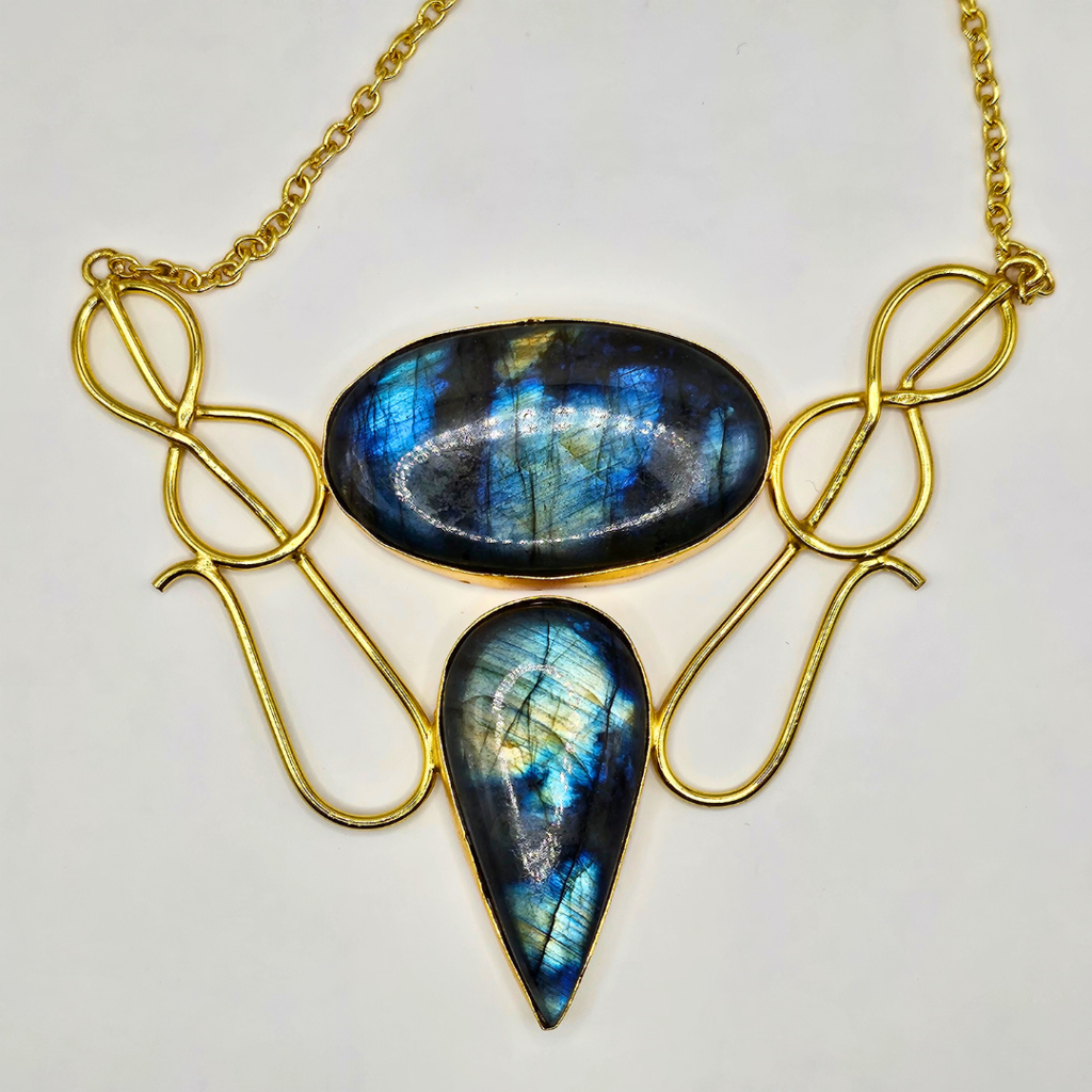 Designer Labradorite Stone Necklace : NL004