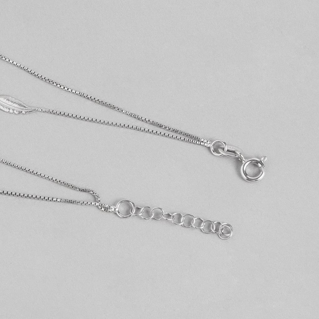 Leafy Multistring Chained 925 Sterling Silver Anklet : ANK-60252-PAIR
