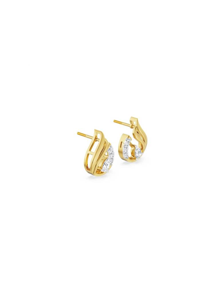 Pear Swan Diamond Studs : E993