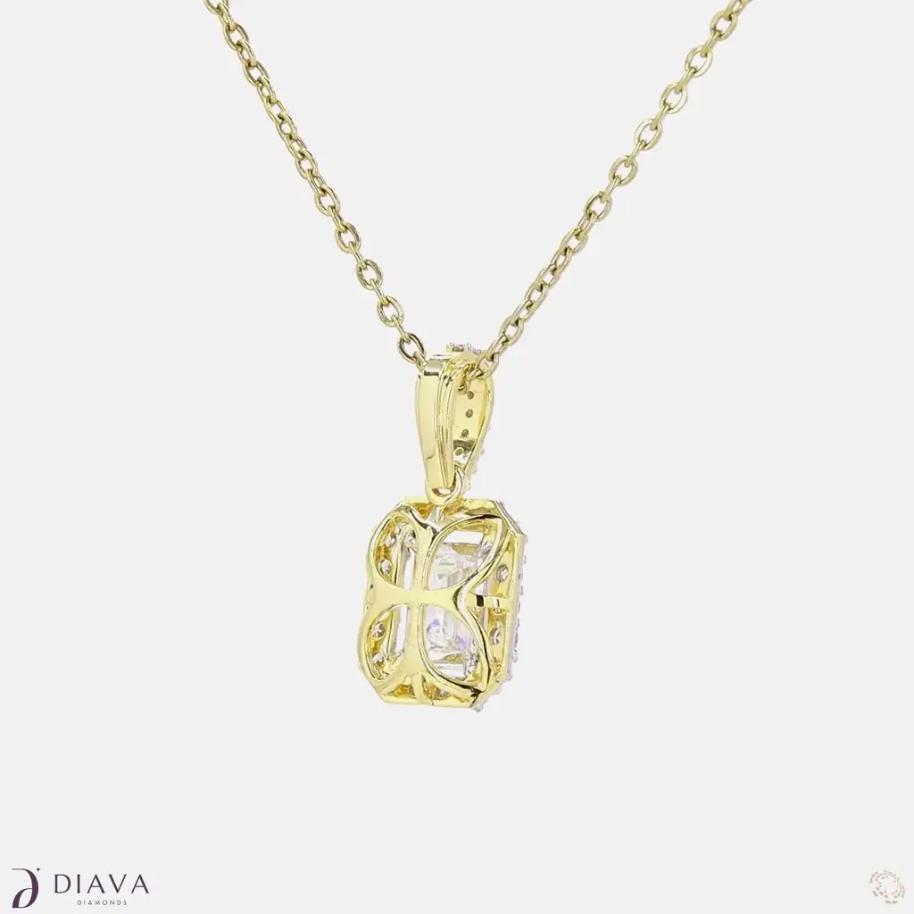 Framed Emerald Elegance Pendant : FramedEmeraldElegancePendant