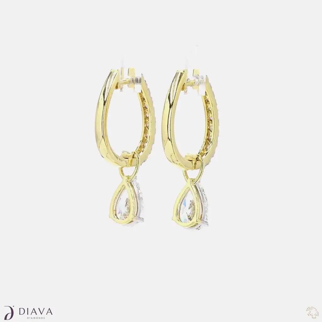 Eternal Pear Drop Hoops : EternalPearDropHoops
