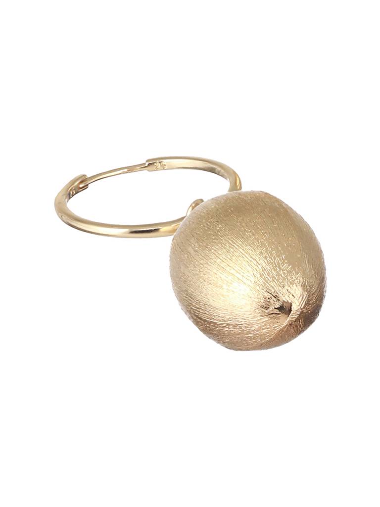 Anti-Tarnish Gold Plated Hoop Oval Shaped Earrings : STER8001