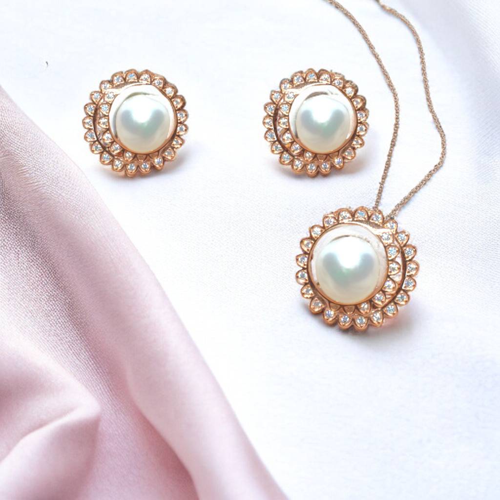 Elegance Pearl Pendant Set : 801