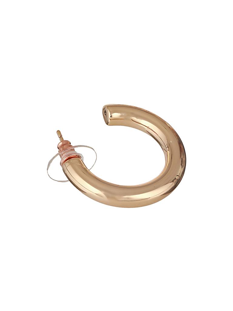 Anti-Tarnish Gold Plated Styling C Hoops Earrings : STER8011