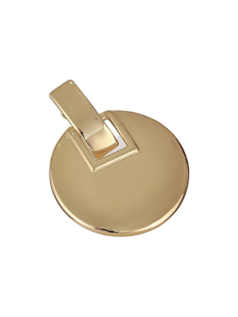 Anti-Tarnish 18K Gold Plated Bold Circular Statement Earrings : STER8017