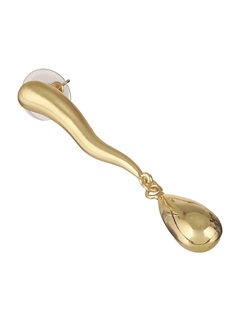 Anti-Tarnish 18K Gold Plated Elegant Water Drop Minimalist Drop Earrings : STER8030