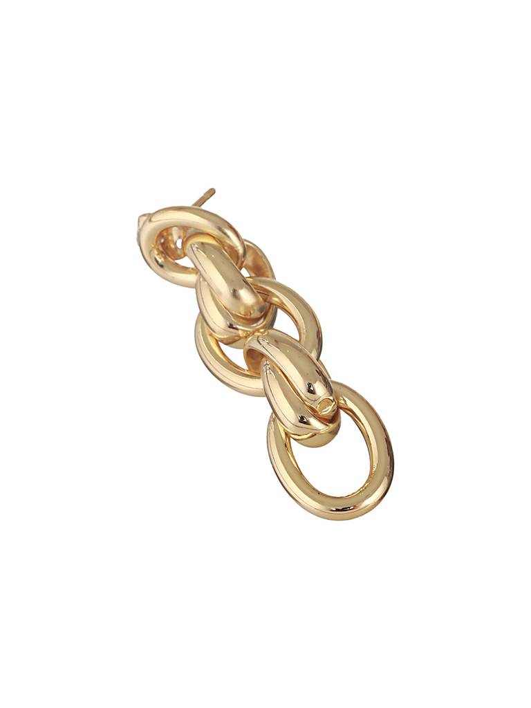 Anti-Tarnish Gold Plated Link  Luxe Drop Earrings : STER8057