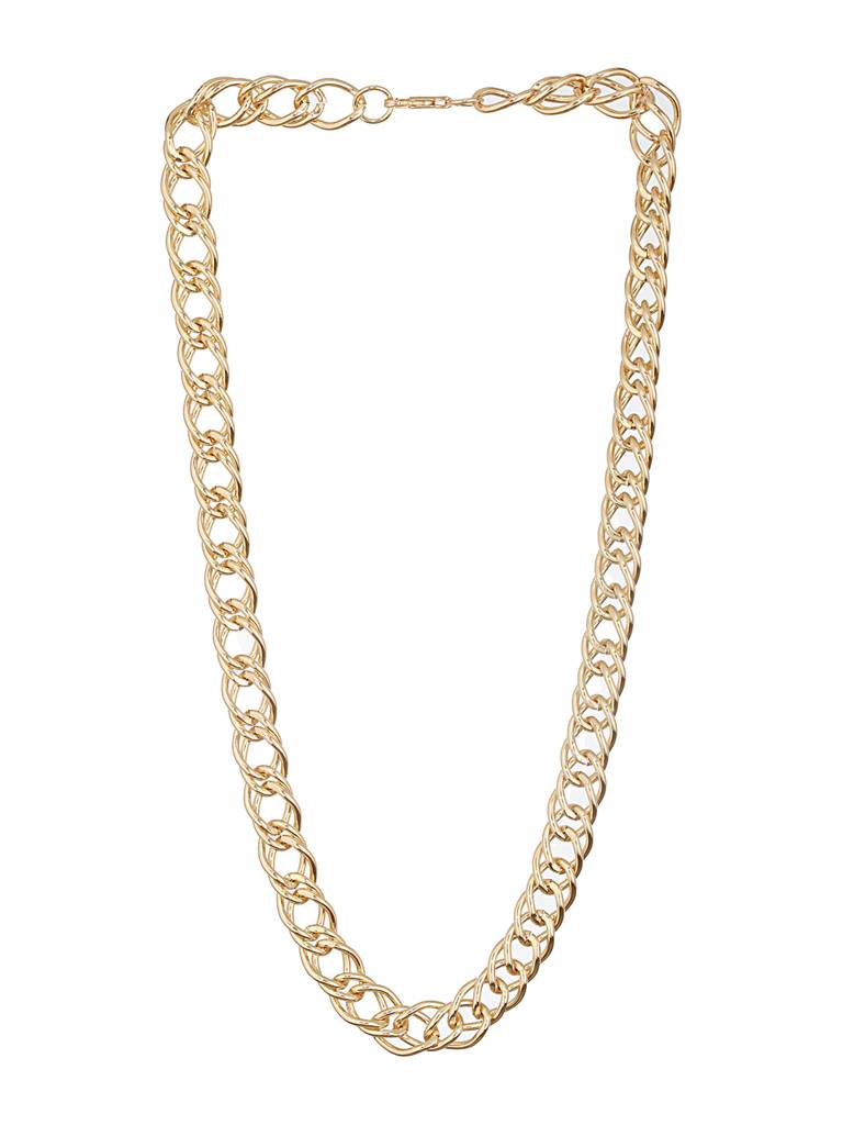 Anti-Tarnish Gold Plated Chunky  Link Chain Necklace : STLK8079