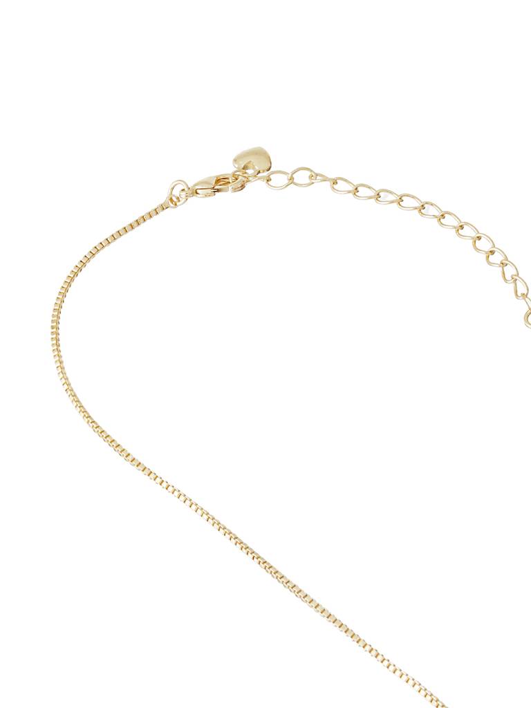 Anti-Tarnish Gold Plated Droplet Of Joy Locket Chain Necklace : STLK8087