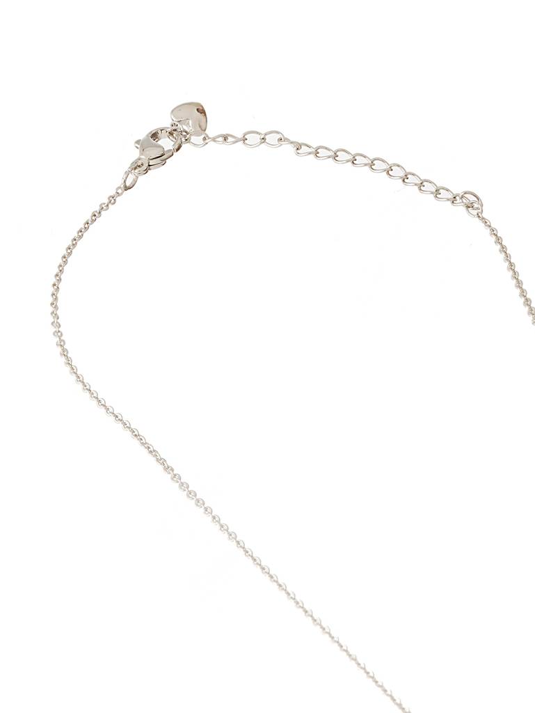 Anti-Tarnish Silver Plated Ad Circle Of Life Pendant Minimal Chain Necklace : STLK8091