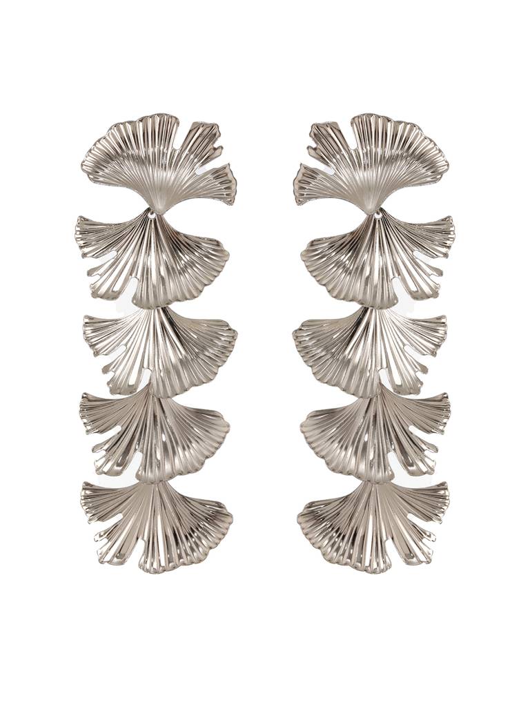 Anti-Tarnish Silver Plated Quirky Long Dangler Earrings : STER8163