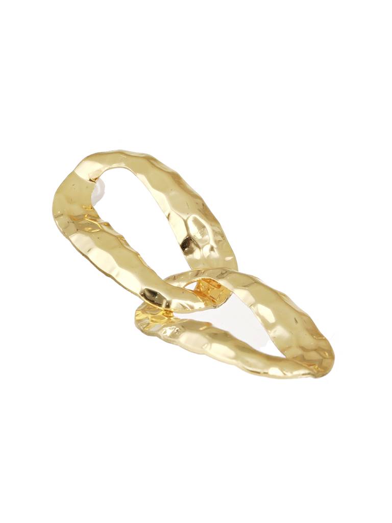 Anti-Tarnish Gold Plated Intwined Dangler Drop Earrings : STER8171