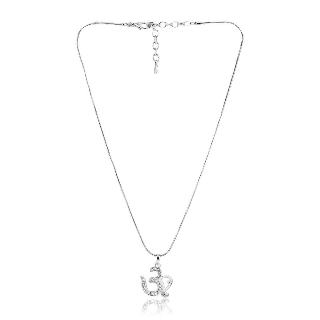 Estele Gold Plated Infinity Loops With Austrian Crystal Necklace Set For Women : 831PENDANT