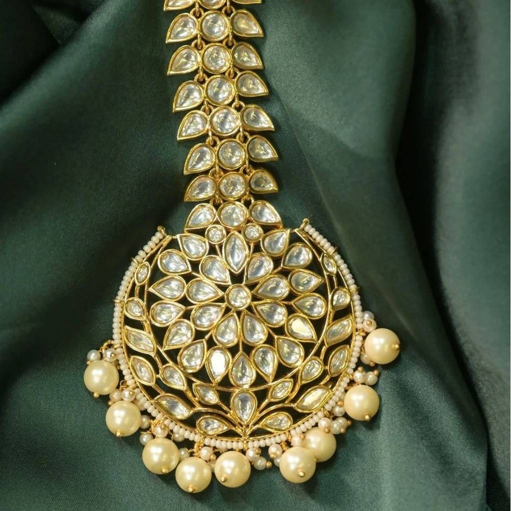 Mithila Royal Bridal Iconic Polki Maangtikka : HAIR0042