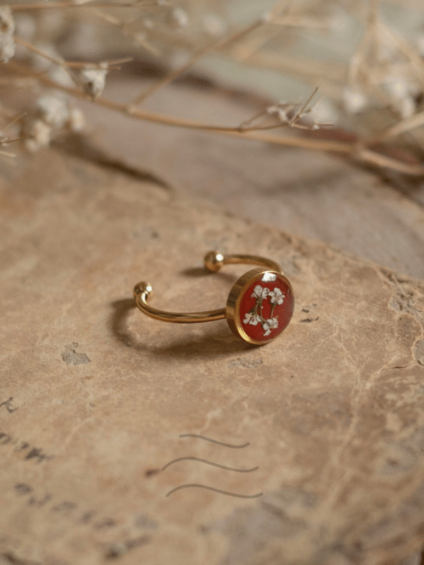 Bird'S Nest Scarlet Ring : LA-FF-R-BNS-G1
