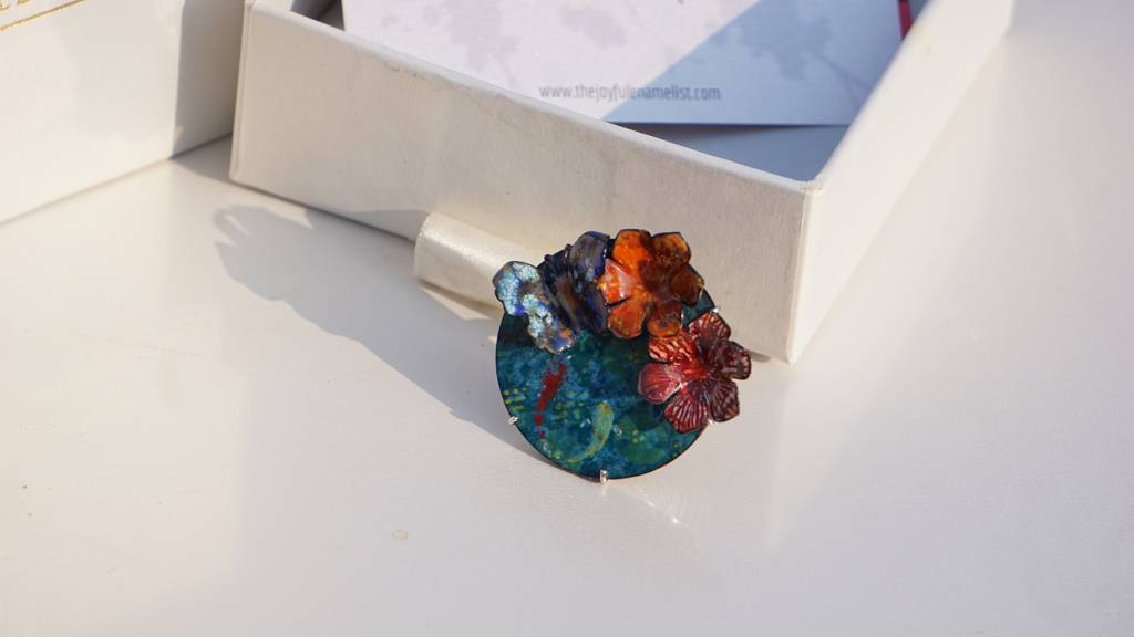 Garden Pond Enamel Ring : TJE50001R