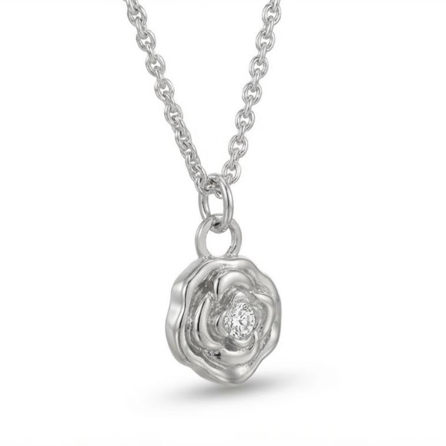 Multiple Flower Necklace For Women | Elegant Floral Pendant Jewellery : 1589209817