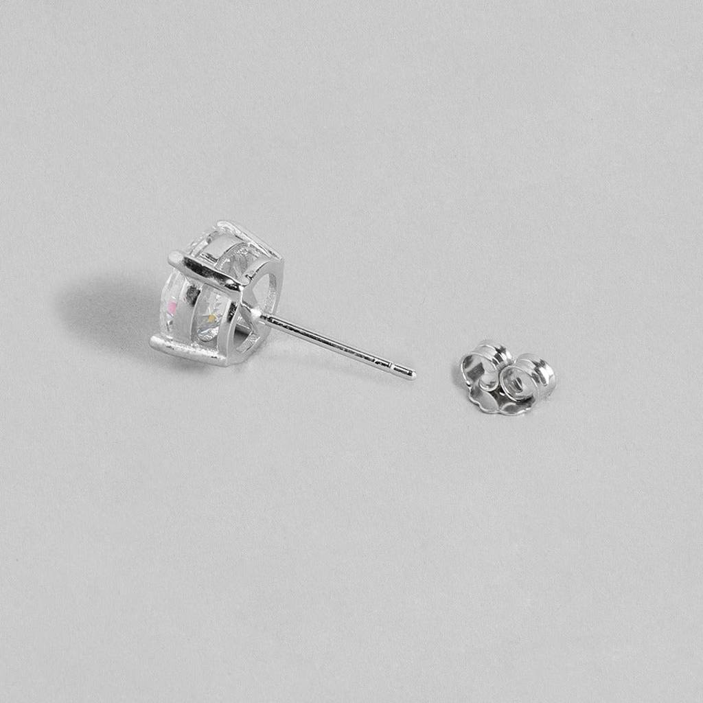 Alexis Solitaire 925 Silver Earrings : EAR-20047