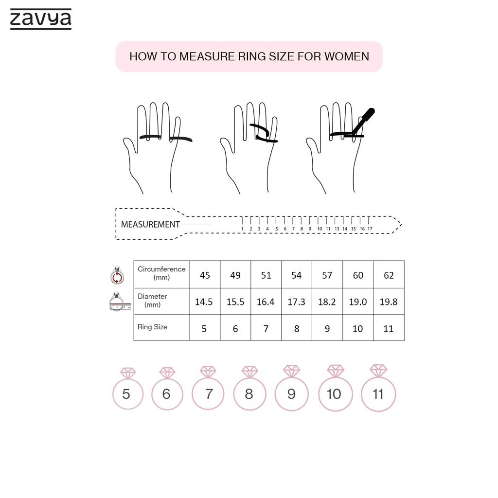 Classy Branch Cut Cz Studded 925 Silver Ring (Adjustable) : RNG-40068