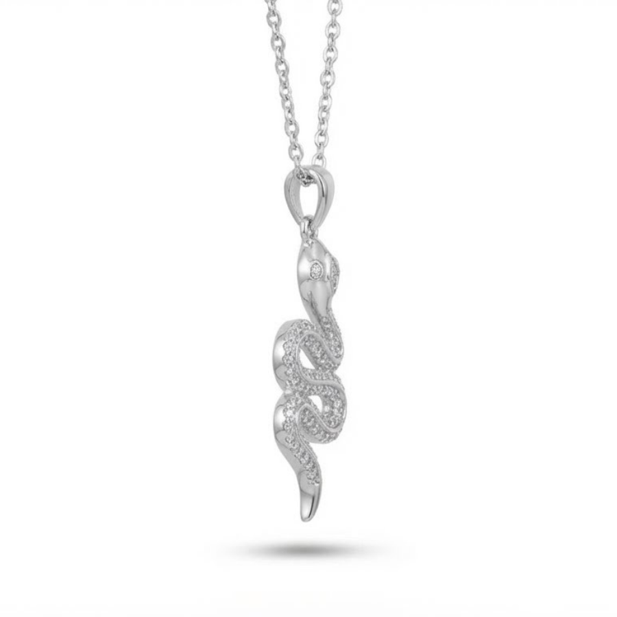 Single Snake Necklace For Women | Minimal Bar Style Pendant Jewellery : 6615130050