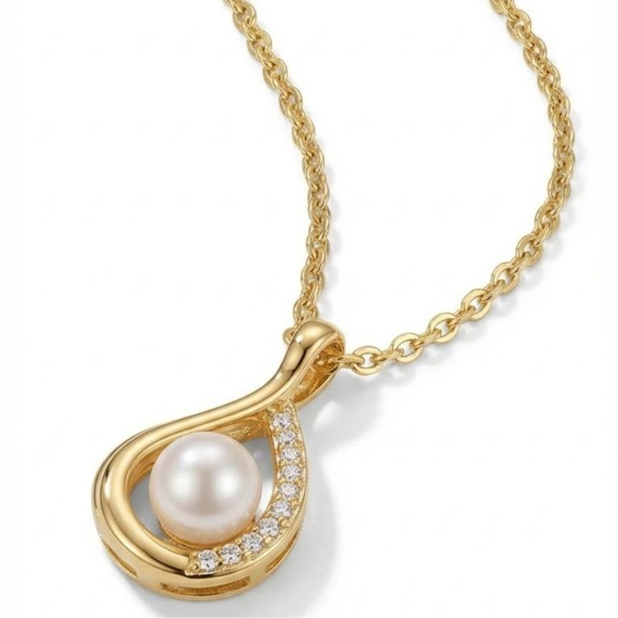 Raindrop Pendant Necklace For Women – Elegant Teardrop Design With Minimal Modern Finish | Premium Graceful Jewel : 6784510243