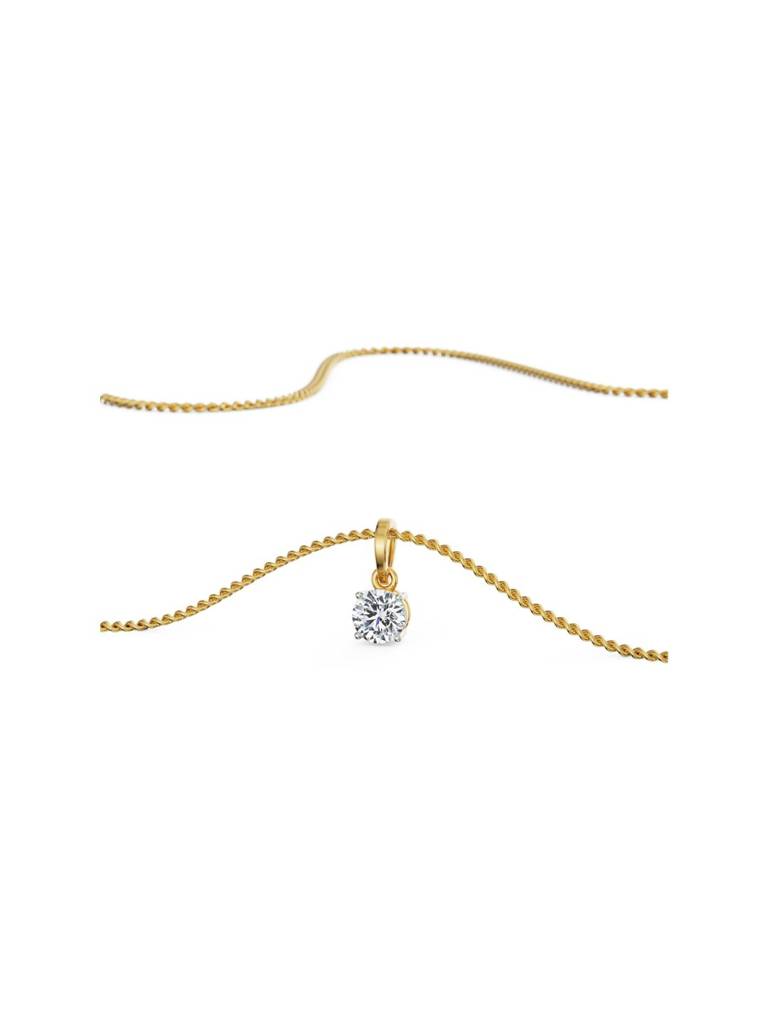 1.5 Ct Round Lab Grown Diamond Pendant : P753
