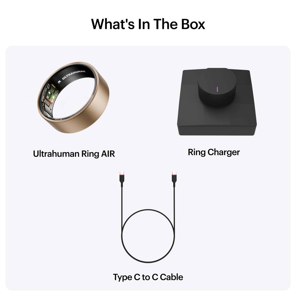 Ultrahuman Ring Air – Sleep And Fitness Tracker, Smart Ring For Men And Women, Up To 6 D : Ultrahuman-Ring-AIR-BrushRoseGold-5