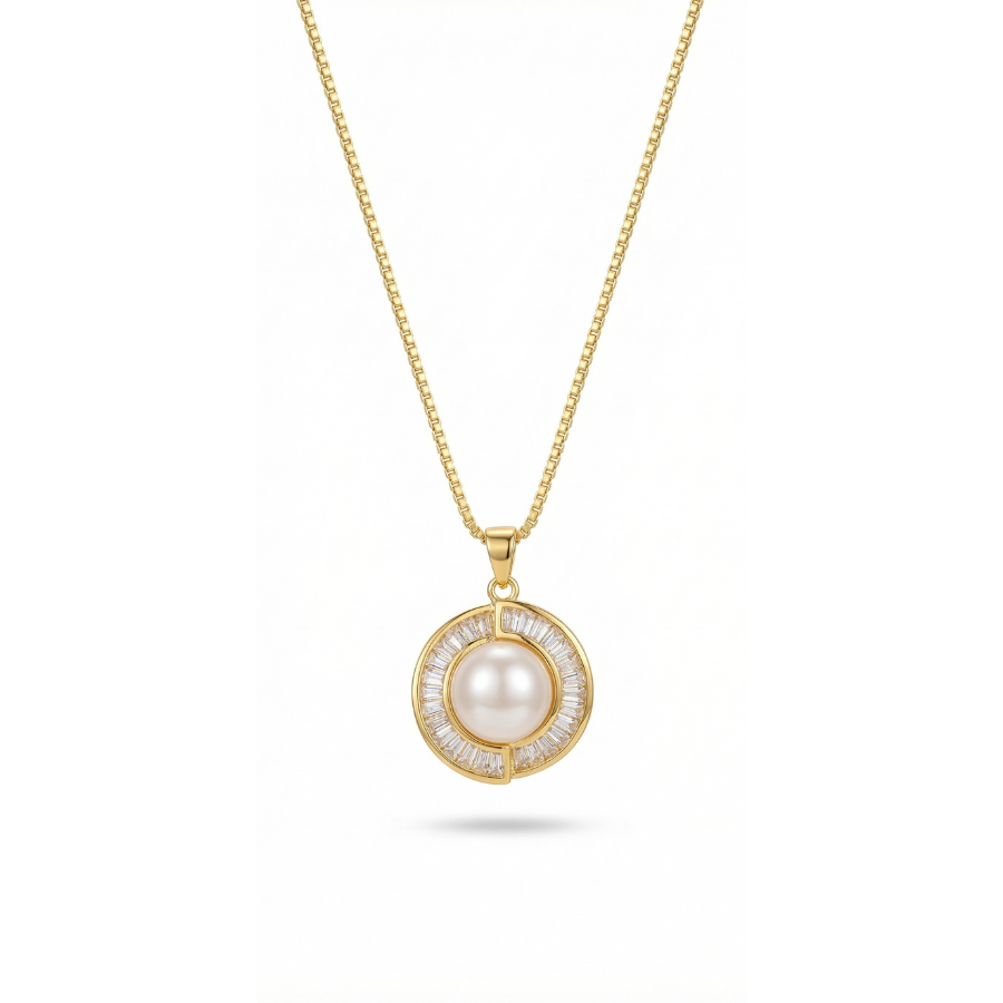 Modern Muse Necklace For Women | Contemporary Minimal Pendant Jewellery : 653704609