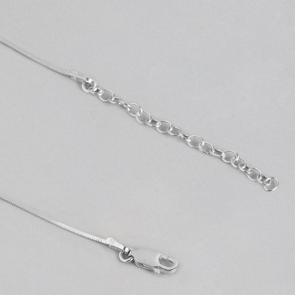 Minimal Snake 925 Silver Chain : CH-10009