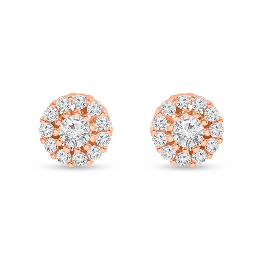 Blooming Beauty Rose Gold Plated 925 Sterling Silver Jewelry Set : NL-30334-RG