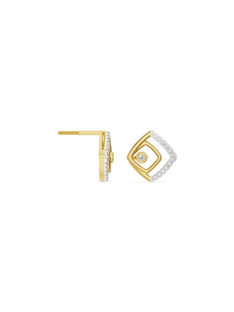 Glimmering Maze Diamond Earrings : E988