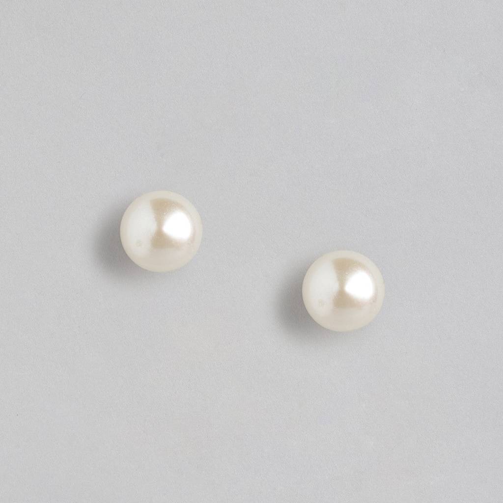 Freshwater Pearl 925 Silver Jewellery Set In Rose Gold : CJS-10014